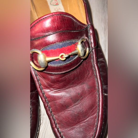 Vintage Gucci Men 8.5M US 41.5 EU Horse Bit Loafers Brown Leather main image 5